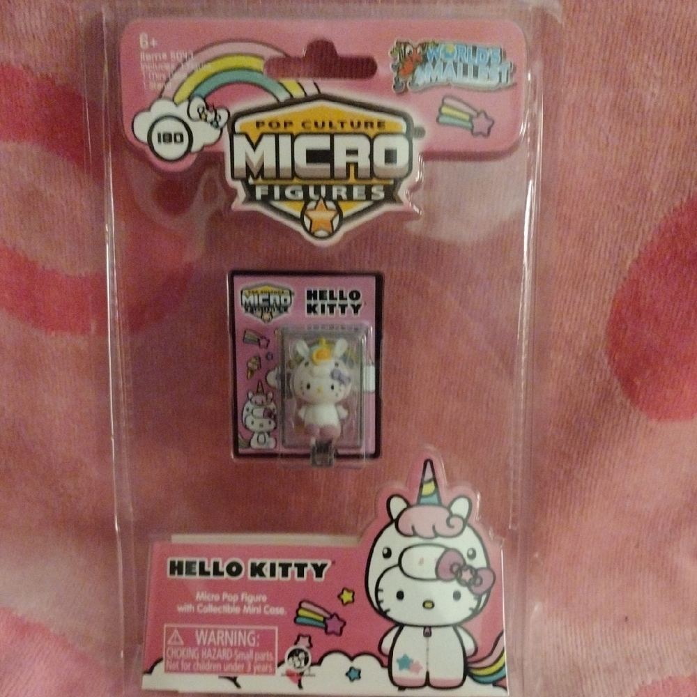 Hello Kitty Unicorn World's Smallest Micro Figure - HOT Collector's Item